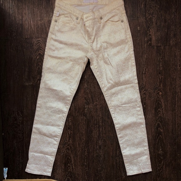 Rock and republic, white and gold jeans, 4 - Picture 2 of 4